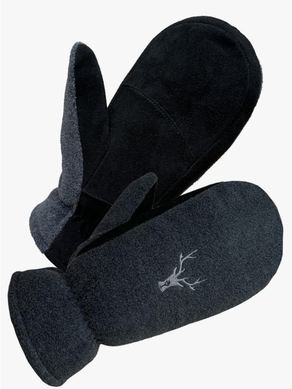 NWT SKYDEER Winter Mittens w/Soft Deerskin Suede Leather & Thermal Polar Fleece